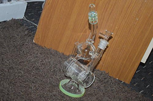28cm Tall Flute Ball Cylinder Chambers Wrap with Tubes Diffuser Percolator Bulb Ash Catcher Rig Airflow Dab Tube Glass Water/Pipe/Bong/Sisha/Hookah