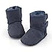 Sheepskin baby booties blue with adjustable velcro 2-Velcro (100% Genuine Merino Sheepskin) 12-18 month