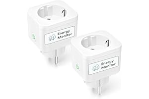 Meross Presa Smart Bluetooth con Monitoraggio Consumi, Presa Intelligenti 16A, Presa WiFi Schuko Compatibile con Alexa, Google Home e SmartThings, Controllo Vocale e Remoto App, 3840W, 2 Pezzi