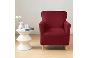 UYEOCO Copripoltrona 1 Posto con Braccioli Relax Reclinabile Universale Copri Poltrona Elasticizzato Lavabile Rimovibile Fodera per Poltrona Poltroncine Relax Copertura per Poltrona Elettrica Reclinabile ( C