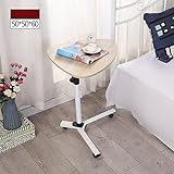 La parte superior de la mesa se puede girar 360 ° horizontalmente para encontrar un ángulo cómodo, una esquina de la mesa antitáctil, una rueda manual de elevación, una rueda universal silenciosa, fácil de mover;
