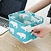 Produktbild EoamIk Halte Den Boden Sauber Praktische Faltbare MutiColons Lagerplatz, Faltbare 4 Farben Lagerplatz Schrank Spielzeug Box Container Organizer Stoffkorb (E)