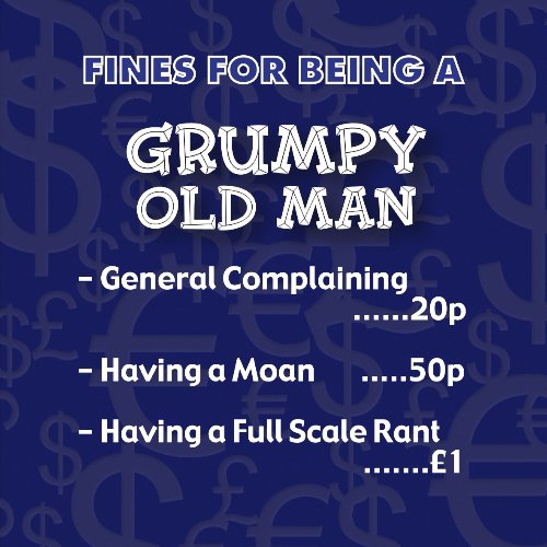 Instant Fines Tin – Grumpy Old Man – Geldbußen für alte Kauze - 2