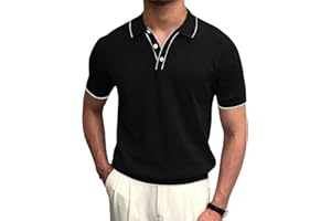 Runcati Herren Poloshirt Kurzarm Golf Tennis Polo T-Shirts Atmungsaktiv Outdoor Funktionell Sportshirt Basic Freizeit Casual Tops Sommer