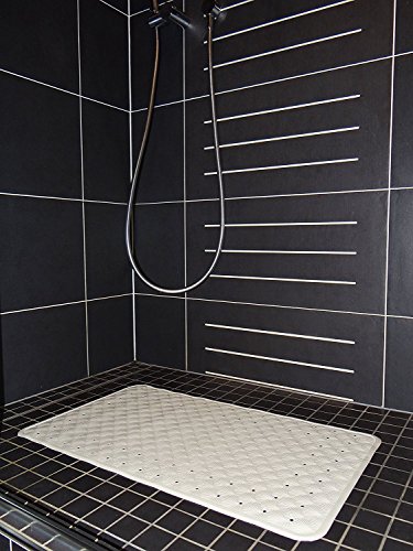 Luxuriöse, rutschfeste Bade- und Duschmatte aus Naturkautschuk von Salinka – Giftfrei – Geruchsneutral – Latex- und PVC-frei – Universell einsetzbar – Geeignet für zuhause, Krankenhäuser, Pflegeheime, Hotels, Fitnessstudios – 16 x 28 Zoll (40,64 x 71,12 cm) - 3