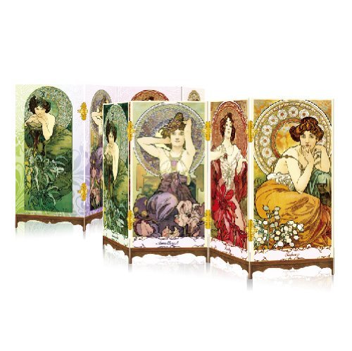 Preisvergleich Produktbild Puzzle 3D Paravent zweiseitig aus Kunststoff 462 Teile - Mucha : Edelsteine