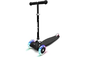Patinete One de fun pro - El patinete seguro premium para niños, con LED en las ruedas, plegable, a partir de 2 años (patinete), certificación TüV