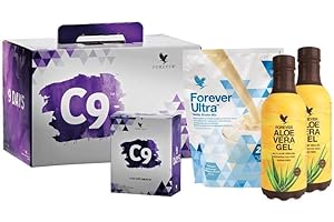 FOREVER LIVING PRODUCTS Forever C9 Vanilla - 9-Tage Körperreinigungsprogramm, gesundes Abnehmen, mit Vanille-Geschmack, wichtigen Vitaminen und Spurenelementen (1 Paket für 9 Tage)