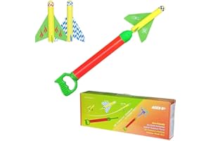 ALEENFOON Planes Launcher Toy for Kids Boys Girls Aircraft Toys Foam Flying Pump Plane Water Blaster Shooter Soaker Water Gun Pistol Outdoor Games Toys Gifts for Kids Age 6 and More Year Old