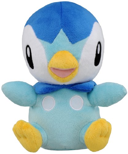 Pokemon BW Black and White 2012 Movie Ver. Electronic Motion Activated Talking Poke Doll Plush Takara Tomy - Piplup (japan import)