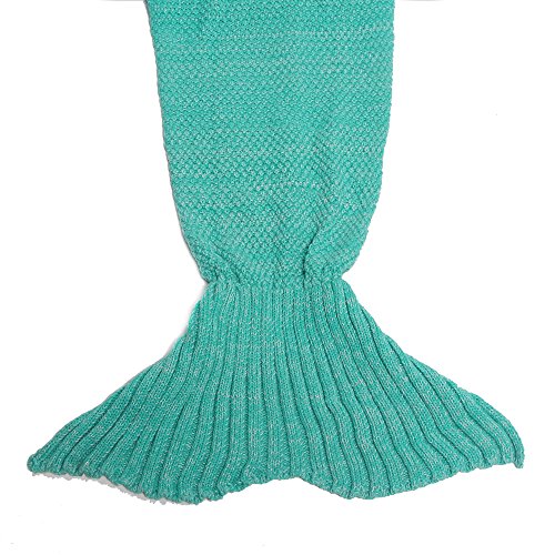 Meerjungfrau Decke, Amyhomie Handgemachte häkeln meerjungfrau flosse decke für Erwachsene, Mermaid Blanket alle Jahreszeiten Schlafsack - 5