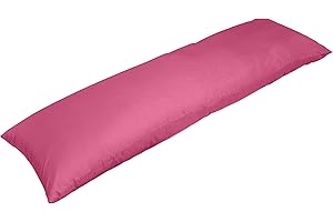 Mage World Seitenschläferkissen mit Bezug | Farbe: Pink | Größe: 140 x 40 cm | Langes Japanisches Body Pillow - Umarmungskissen XXL