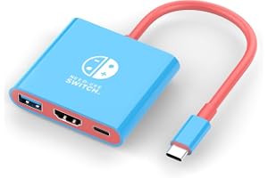 2026 Switch 2 Dock for Nintendo Switch 2 Adapter 3 in 1 with 4K 60Hz HDMI 2.0, USB 3.0 Port, USB C 100 W Charging, TV Adapter Switch OLED Hub Docking Station Portable Travel for Nintendo 2 Accessories