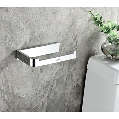 Ecooe Toilettenpapierhalter Wandhalter für Badzimmer WC Papierhalter Hochwertiger Küchenrollenhalter aus Kupferlegierung - 7