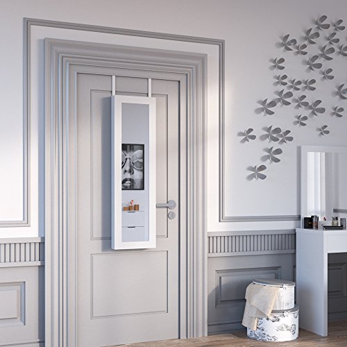 Schmuckschrank Spiegelschrank Hängeschrank Türmontage/Wandmontage Schmuckkasten Wandspiegel Lea - 6