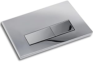 GENERICO Placca di attivazione comando Pulsante di scarico Accessorio per cassetta WC Compatibile con Geberit Sigma01/20/30, UP300 e UP320, funzione a doppio scarico(Cromato Lucido)