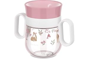 Mepal - Bicchiere Trainer 360° Mio Little Dutch - A prova di perdite - Cerchio a 360° per bere da entrambi i lati - Maniglie facili da impugnare - 200 ml - Fairy Garden