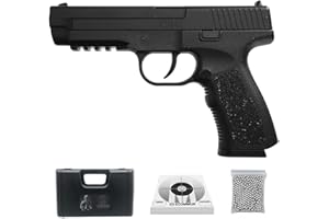 Crosman PSM 45 | Pistola de balines (Bolas BB's de Acero) de Aire comprimido por Muelle (no Necesita CO2) - Arma de perdigones Barata | 0.63 Julios