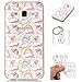 Produktbild Hülle Galaxy J3 J310 2016 (5,0 Zoll) Hülle,TPU Case Schutzhülle Silikon Case,Niedliche Cartoon Malerei Durchsichtige TPU Bumper Handy Tasche Case Cover Etui für Galaxy J3 J310 + Schlüsselanhänger (A) (1)