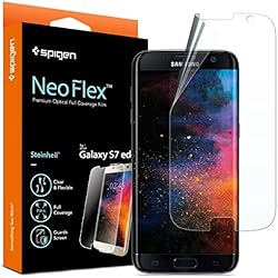 spigen Protector Pantalla Compatible con Galaxy S7 Edge, Neo Flex, Wet Type TPU Film, antiarañazos Ultra Claro más Duradero Protector de Pantalla diseñado para Samsung S7 Edge (556FL21258)