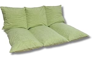 Natalia Spzoo Poduszki na palety z zamkiem błyskawicznym, poszewka jest zdejmowana i nadaje się do prania (Zielone Jabłko 1229, Zestaw: Siedzisko + Oparcie)