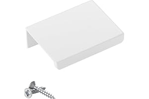 SOTECH maniglia per mobili Blanket Jane 50 mm bianco Ral 9003 BA 32 mm maniglia per mobili da montare sul lato interno del frontale incl. viti di fissaggio