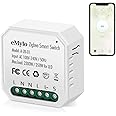 eMylo Mini Smart Zigbee Relay Switch Wireless Remote Control Zigbee Light Switch AC 220V Built-in Switch Relay Module 16A DIY Timer Voice Control for Home Automation with Amazon Alexa Echo