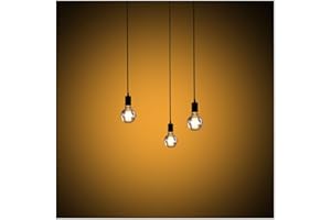 SWBBURICHY Lustre Rétro Industriel Luminaire Suspensions de Plafond Réglable E27 pour Cuisine Salle à Manger Salon Bar Vintage (3Bras)