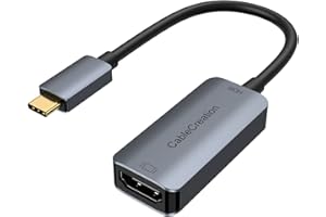 CableCreation USB C to HDMI Adapter 4K@60Hz HDR, Thunderbolt 3 Type C to HDMI Cable Compatible with Steam Deck, MacBook Pro 2019/2018/2017, iPad Pro/Air 2020, Surface Book 2, Galaxy S20/S10, Aluminum