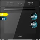 Cecotec Bolero Hexa AF316000 Glass Black A 3400W, 81L Capacity, 11 Functions with Airfryer Master, Pizza Master, Steam Asisst