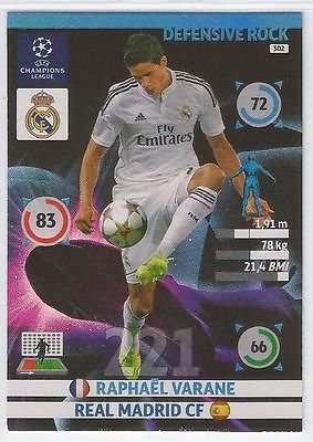Champions League Adrenalyn XL 2014/2015 Raphael Varane 14/15 défensive Rock