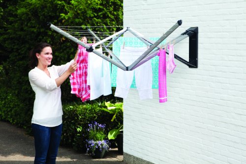 Brabantia Wandwäschespinne Wallfix, 24m Wäscheleine - 3
