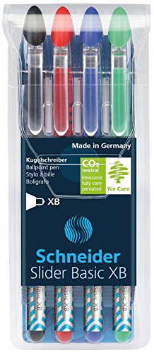 Schneider Slider XB Kugelschreiber 4 Stück grundfarben