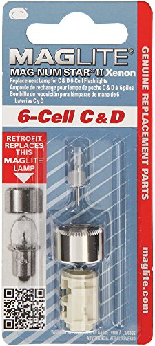 Mag-Lite LMXA601 Magnum Star II Xenon Ersatzleuchtmittel Glühlampe für 6 C-/6 D-Cell Stablampen