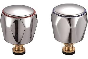 KEDWILL® Tap Revivers Kit 1/2” Contract Standard Basin Sink Taps Mixers Heads Handles Valves Cartridges (Hot & Cold) Replacement for 1/2" Taps (2 Pack/Pair)