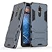 Price comparison product image SsHhUu Nokia 7 Plus 2018 Case, Shock Proof Cover Dual Layer Hybrid Armor Combo Protective Hard Case with Kickstand for Nokia 7 Plus 2018 (6.0") Blue Black