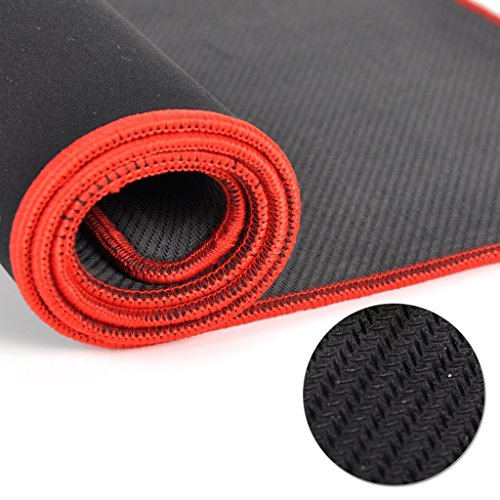 Erinfam Gaming Office Mouse Pad Extra Groß Waterproof Tastatur und Maus Rutschfester Mousepad schwarz und rot - 5