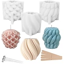Cubetti Ghiaccio Silicone Stampo, 2pcs Muffa Del Silicone Dell'Orso Del Ghiaccio,Muffa Della Colata Di Forma Dell'Orso 3D,Decorazione Della Caramella Della Candela Profumata Del Dolce Di Diy