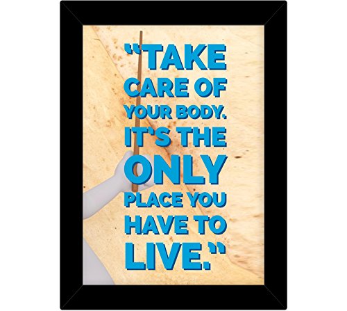 TIED RIBBONS Inspirational Quotes Wall Frames Motivational Quotes Posters with Frames for Home ( Black)