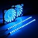 Produktbild Ubanner 120 mm Gehäuselüfter, leiser LED-Lüfter für Computergehäuse, CPU-Kühler (RGB, 2 Stück, 18 LEDs, 30 cm LED-Streifen, F-Serie)