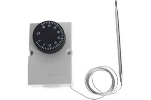 GUMEI AC220V 0-40 ℃ Interruptor de Temperatura Controlador de termostato capilar con Caja Impermeable