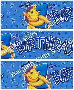 Your 1st Birthday (Boy) Plastic Banner