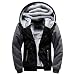 Produktbild Mantel Parka Herren Jacken Winterjacke Wärmejacke Wollmantel Cabanjacke Sweatjacke Kurzmantel Jacke Mantel Coat Jacke Kapuzenjacke Übergangsjacke Steppjacke Strickjacke Sportjacke LMMVP (XXL, Schwarz)