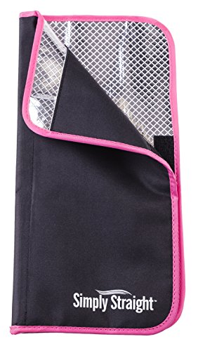 Genius Simply Straight Keramik Haar-Glätt-Bürste | Pink-Schwarz | 2 in 1 Glätteisen und Bürste | LCD-Temperaturanzeige bis zu 230 °C | Für alle Haartypen | TV-NEU - 4