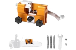 Gobesty Affilatrice Per Motoseghe, Affila Catena Motosega, Affila Lame Per Motosega a Catena, Chainsaw Sharpening, Affilatrice Per Lame Per Sega a Catena Motosega Con 3 Pietre Affilate
