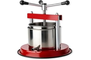Virsus Torchietto in acciaio inox con diametro pari a 12 cm, capacità 2,5 Litri, pressa premitutto per alimenti, melanzane, liquore, vino, frutta, verdura, mirto, Made in Italy