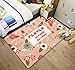 Produktbild DADAO Teppich kinderzimmer Cartoon-gedruckte Teppich Kurze plüsch Matte Anti-rutsch Matte voll wäsche-B 80x120cm(31x47inch)
