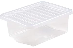WHAM Crystal 7 Litre Box & Lid (Clear)