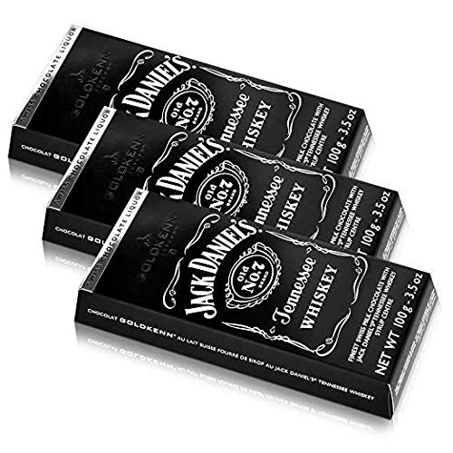 3x Jack Daniel´s Tennessee Whiskey Swiss Liqueur Schokolade 100g