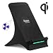 Produktbild Fast Wireless Charger, Auledio Qi kabellos Schnell Induktive Ladestation mit Kühlerlüfter 2-coils/Spule Wireless Schnellladestation für iPhone X 8 Plus Samsung Galaxy S8 S7 Edge und alle anderen Qi-fähigen Geräte